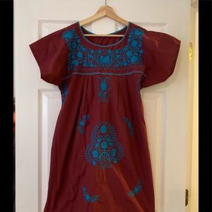 Mexican embroidered dress